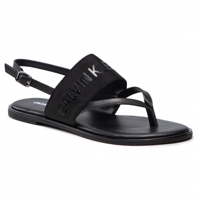 calvin klein women's sadra ankle strap flat sandals