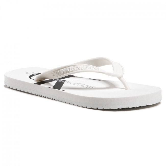 Calvin Klein dámské bílé žabky BEACH SANDAL MONOGRAM TPU č.2