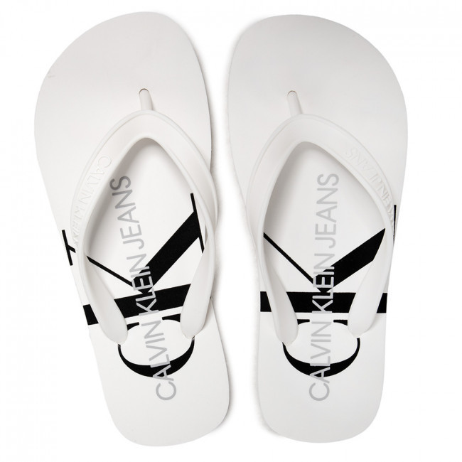Calvin Klein dámské bílé žabky BEACH SANDAL MONOGRAM TPU č.3