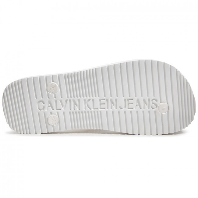 Calvin Klein dámské bílé žabky BEACH SANDAL MONOGRAM TPU č.4