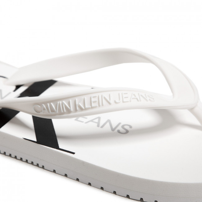 Calvin Klein dámské bílé žabky BEACH SANDAL MONOGRAM TPU č.5