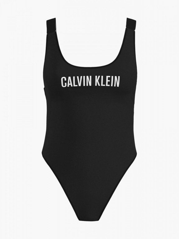 Calvin Klein dámské černé plavky SCOOP BACK ONE PIECE -RP č.1