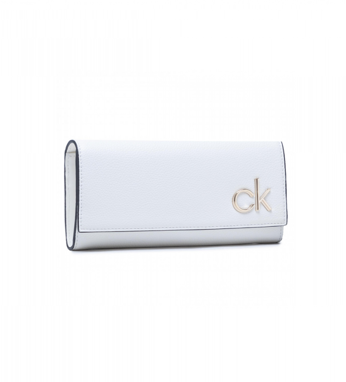 Calvin Klein dámská bílá peněženka s klopou TRIFOLD LG č.1