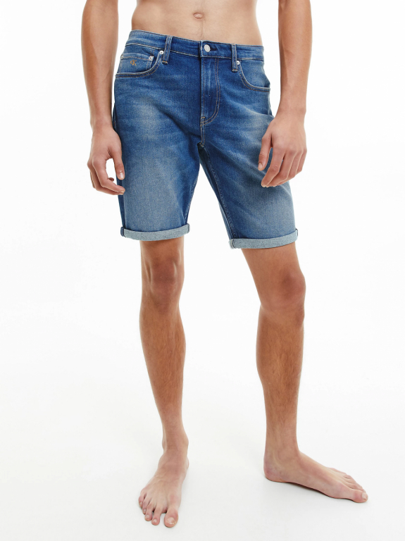 Calvin Klein Jeans pánské tmavě modré denim kraťasy REGULAR SHORT č.1