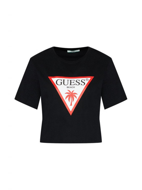 GUESS dámský černý crop top CROPPED TOP č.1