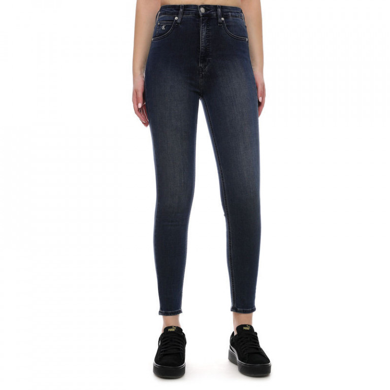 Calvin Klein dámské tmavě modré džíny HIGH RISE SUPER SKINNY ANKLE č.1