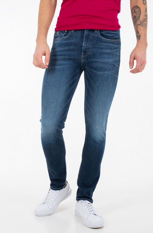 Calvin Klein pánské tmavě modré džíny SKINNY č.1