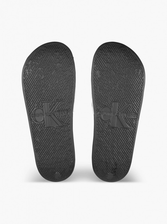 Calvin Klein pánské černé pantofle SLIDE PADDED CK PES-PU č.3