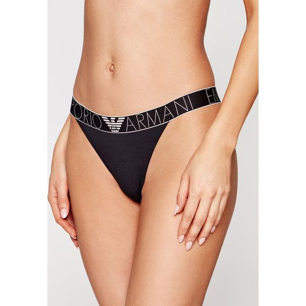 EMPORIO ARMANI dámská černá tanga THONG č.1