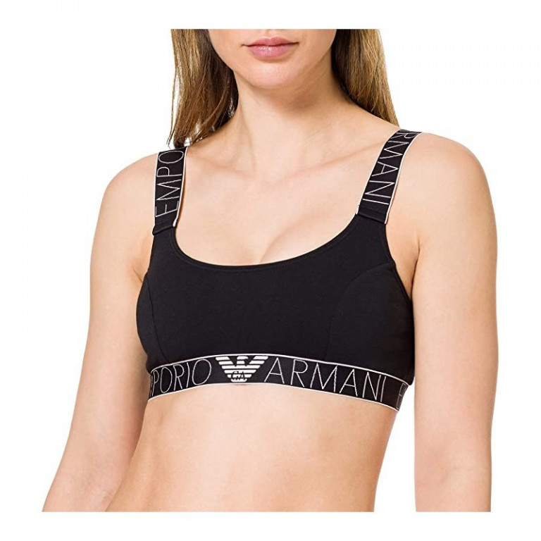 Emporio Armani dámská černá sportovní podprsenka REGGISENO č.1