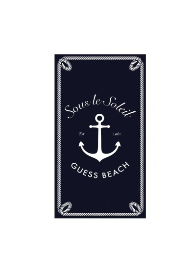 GUESS tmavě modrá plážová osuška Towel č.1