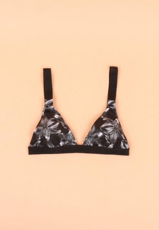 Karl Lagerfeld dámský černý bikiny top ORCHID č.1