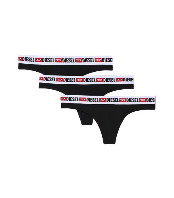 Diesel dámská černá tanga |3 pack UFST-STARS-THREEPACK STRING č.1