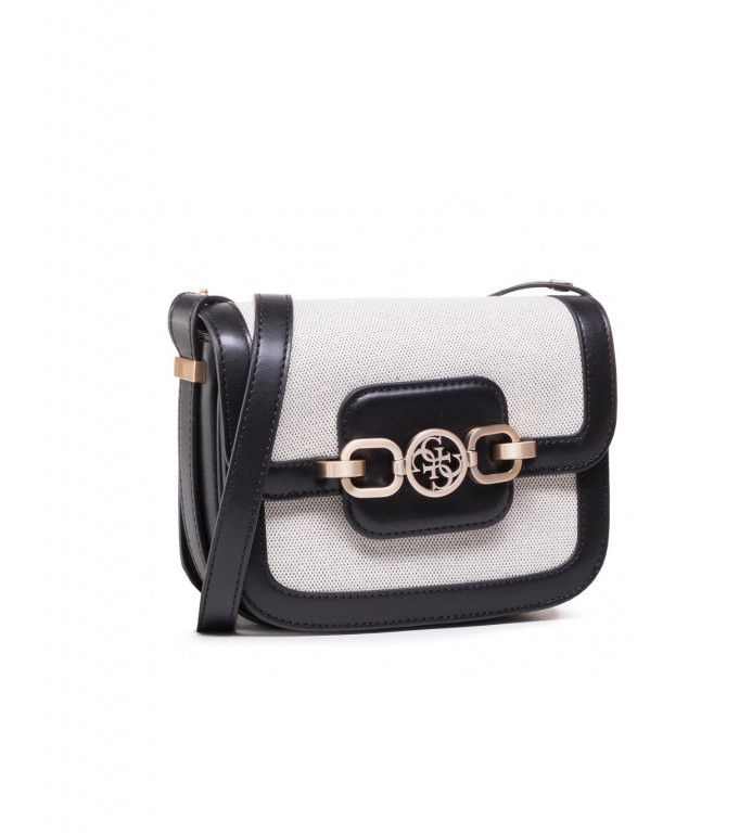 GUESS dámská černo béžová kabelka HENSELY MINI SHOULDER BAG č.1