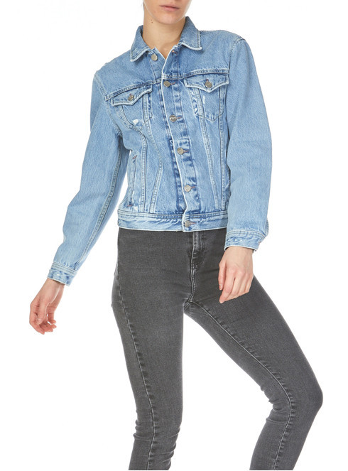 Pepe Jeans dámská modrá denim bunda ROSE JACKET č.1