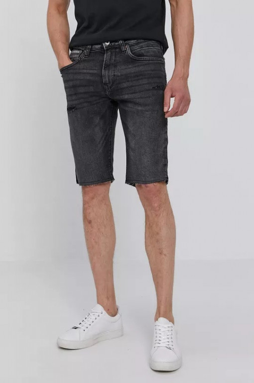 Pepe Jeans pánské denim černé kraťasy STANLEY SHORT RUGGED č.1