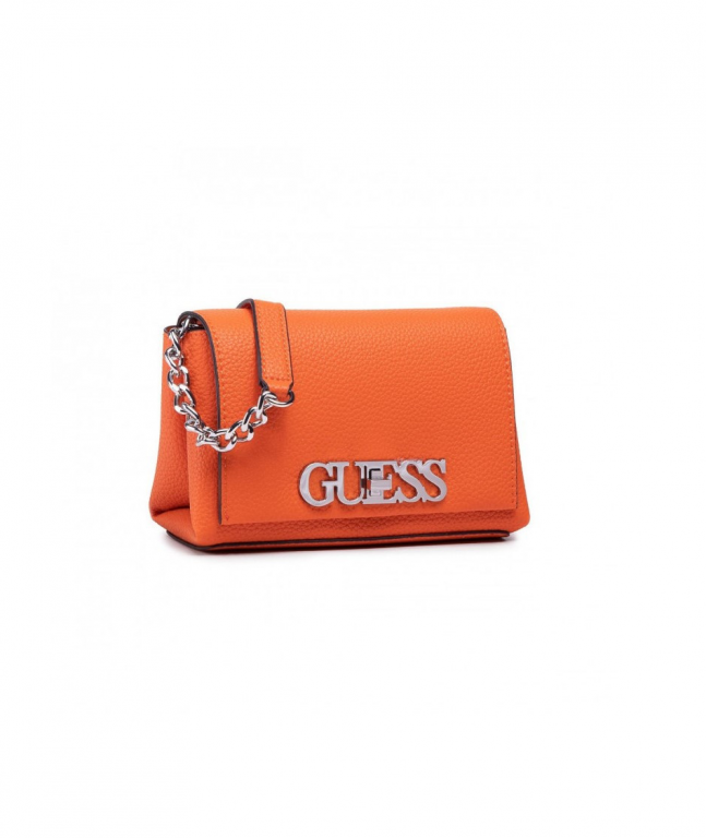 GUESS dámská oranžová crossbody kabelka UPTOWN CHIC MINI CROSSBODY č.1