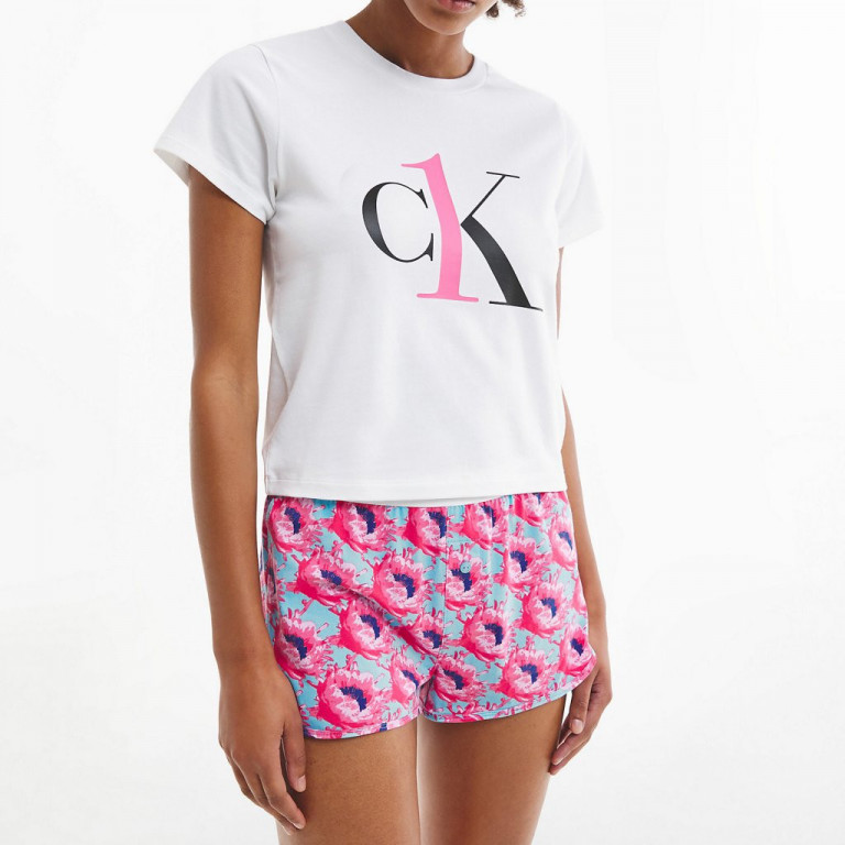 Calvin Klein dámské vícebarevné pyžamo S/S SHORT SET CK ONE č.1