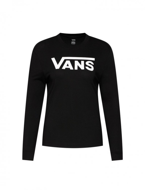 VANS dámské černé tričko s dlouhým rukávem FLYING V CLASSIC č.1