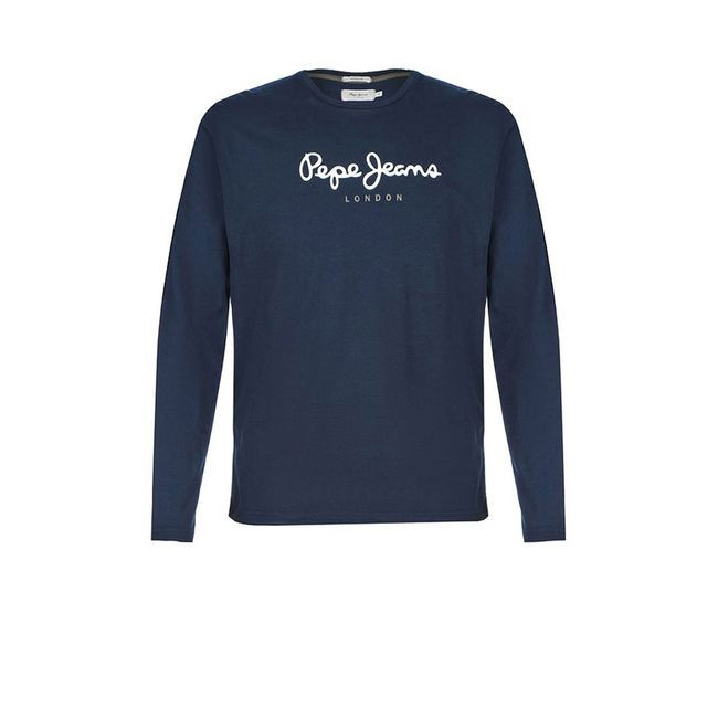 Pepe Jeans pánské tmavě modré tričko s dlouhým rukávem EGGO LONG č.3