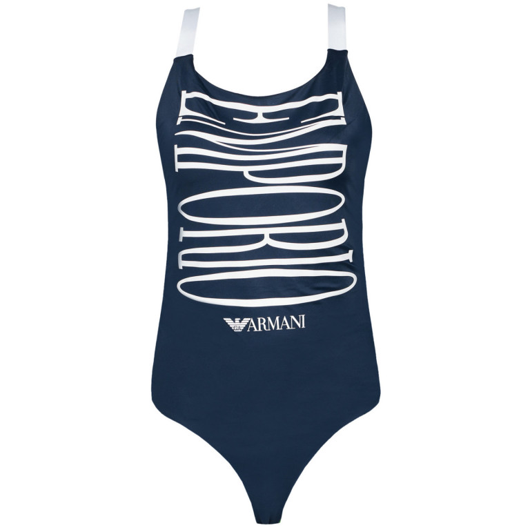 EMPORIO ARMANI dámské tmavě modré jednodílné plavky MAILLOT DE BAIN F č.1