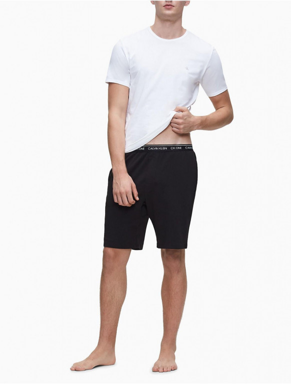 Calvin Klein pánské černé kraťasy na spaní Sleep Short č.1