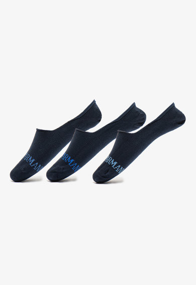 Emporio Armani pánské modré ponožky - 3ks v balení č.1