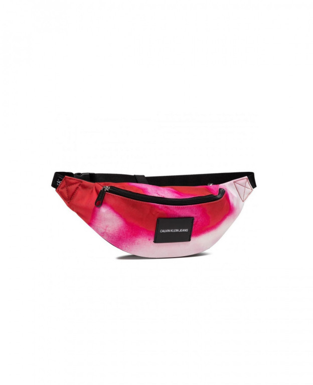 Calvin Klein Jeans dámská růžová ledvinka WAISTBAG MARBLE č.1