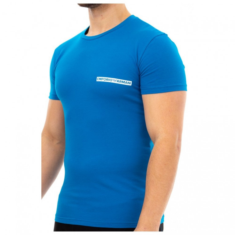 EMPORIO ARMANI pánské modré tričko č.1