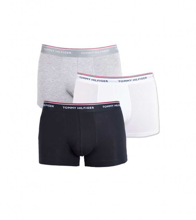 Tommy Hilfiger pánské vícebarevné boxerky PREMIUM ESSENTIALS LOW RISE TRUNK - 3 ks v balení č.1