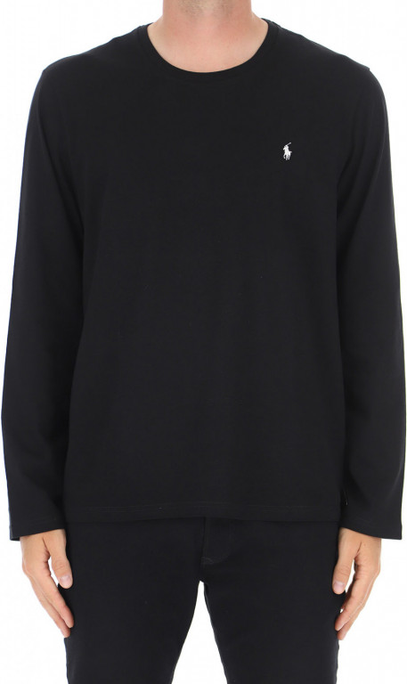 Polo Ralph Lauren pánské černé tričko s dlouhým rukávem č.1