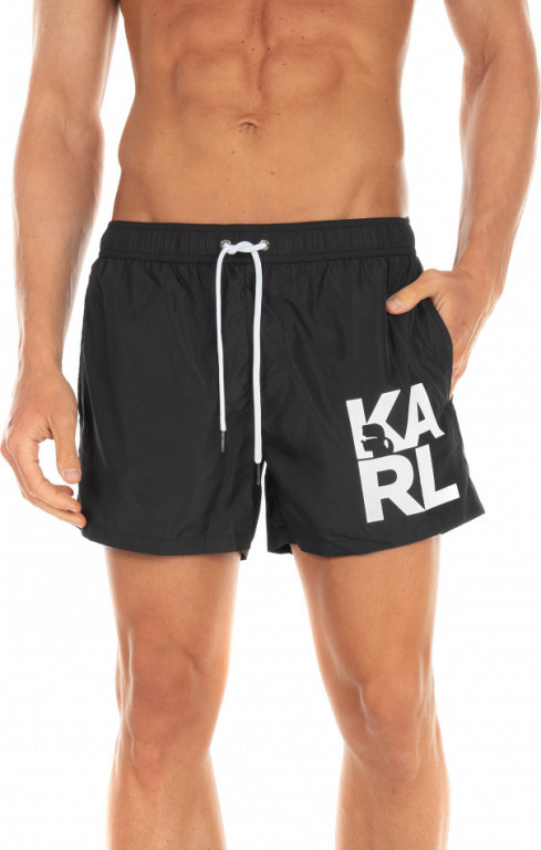 Karl Lagerfeld pánské černé plavky č.1