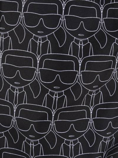 Karl Lagerfeld pánské černé plavky s motivy č.3