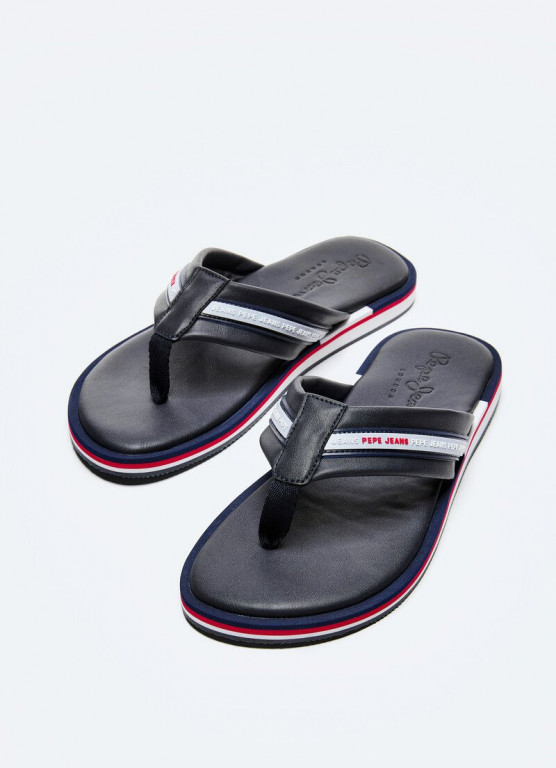 Pepe Jeans pánské černé žabky BARREL SMART č.1