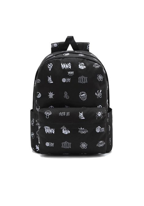 VANS pánský černý batoh s potiskem MN OLD SKOOL H2O BACKPACK LOST AND FOUND č.1
