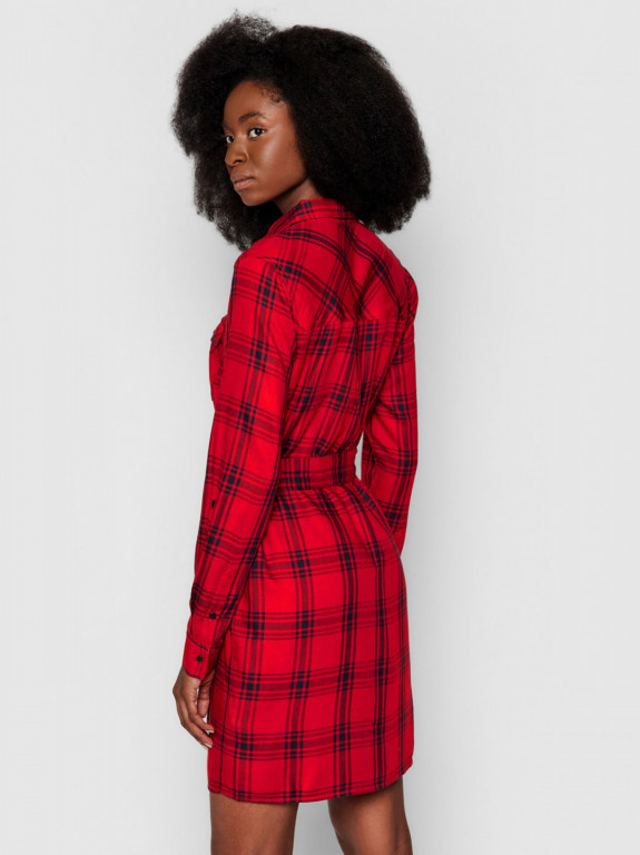 Pepe Jeans dámské červeno černé košilové šaty TERE č.2