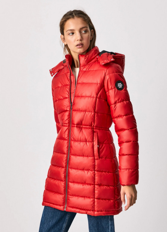 Pepe Jeans dámský červený kabát EILEEN č.1