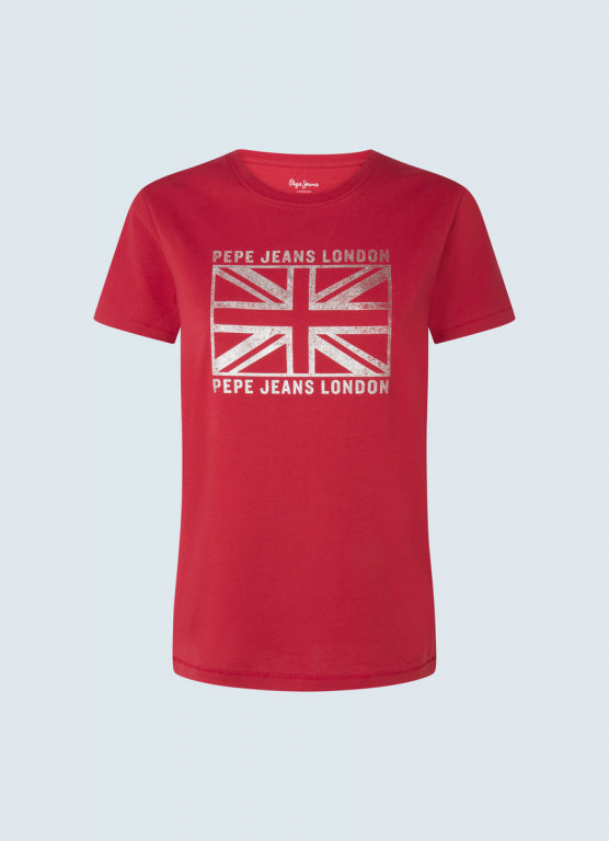 Pepe Jeans dámské červené tričko ZELDAS č.1