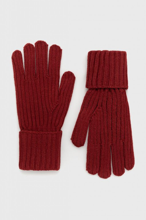 Pepe Jeans dámské pletené červené rukavice EMILY GLOVES č.1