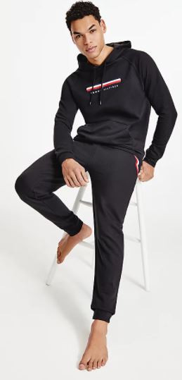 Tommy Hilfiger pánské černé tepláky č.1