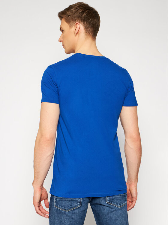 Pepe Jeans pánské modré tričko ORIGINAL STRETCH č.2