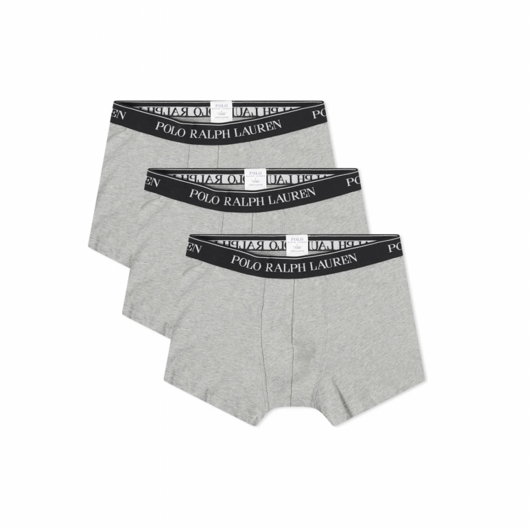 Polo Ralph Lauren pánské šedé boxerky - 3 kusy v balení č.1