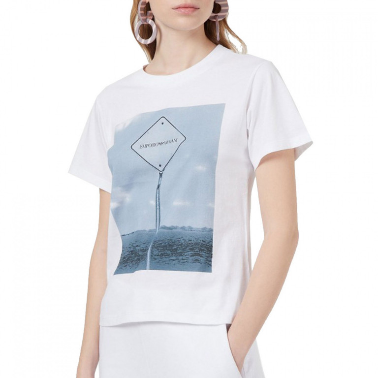 Emporio Armani dámské bílé tričko č.1